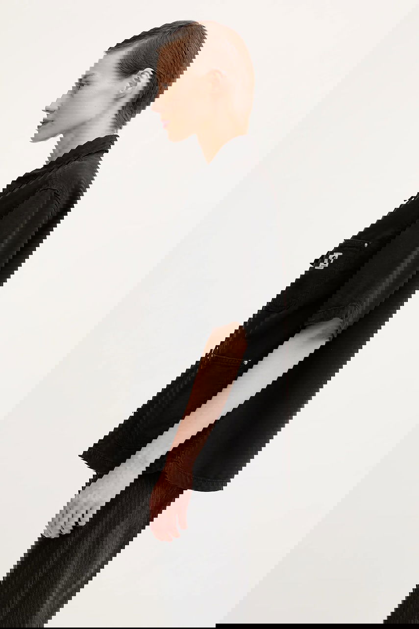 Риза Carhartt WIP Michigan Short Sleeve Relaxed Classic Collar Denim Shirt Черно | I035573.89GD, 1