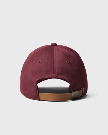 Шапка с козирка YETI Leather Logo Badge 6 Panel Soft Crown Hat Бургунди | 888830177624, 1