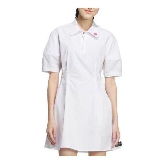 Pокля adidas Originals Neo Short Sleeve Dress Бяло | IP4023