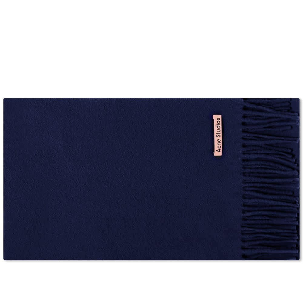 Шал Acne Studios Canada Skinny New Scarf Navy Blue Тъмно синьо | CA0218-885, 0