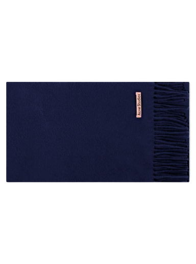 Шал Acne Studios Canada Skinny New Scarf Navy Blue Тъмно синьо | CA0218-885