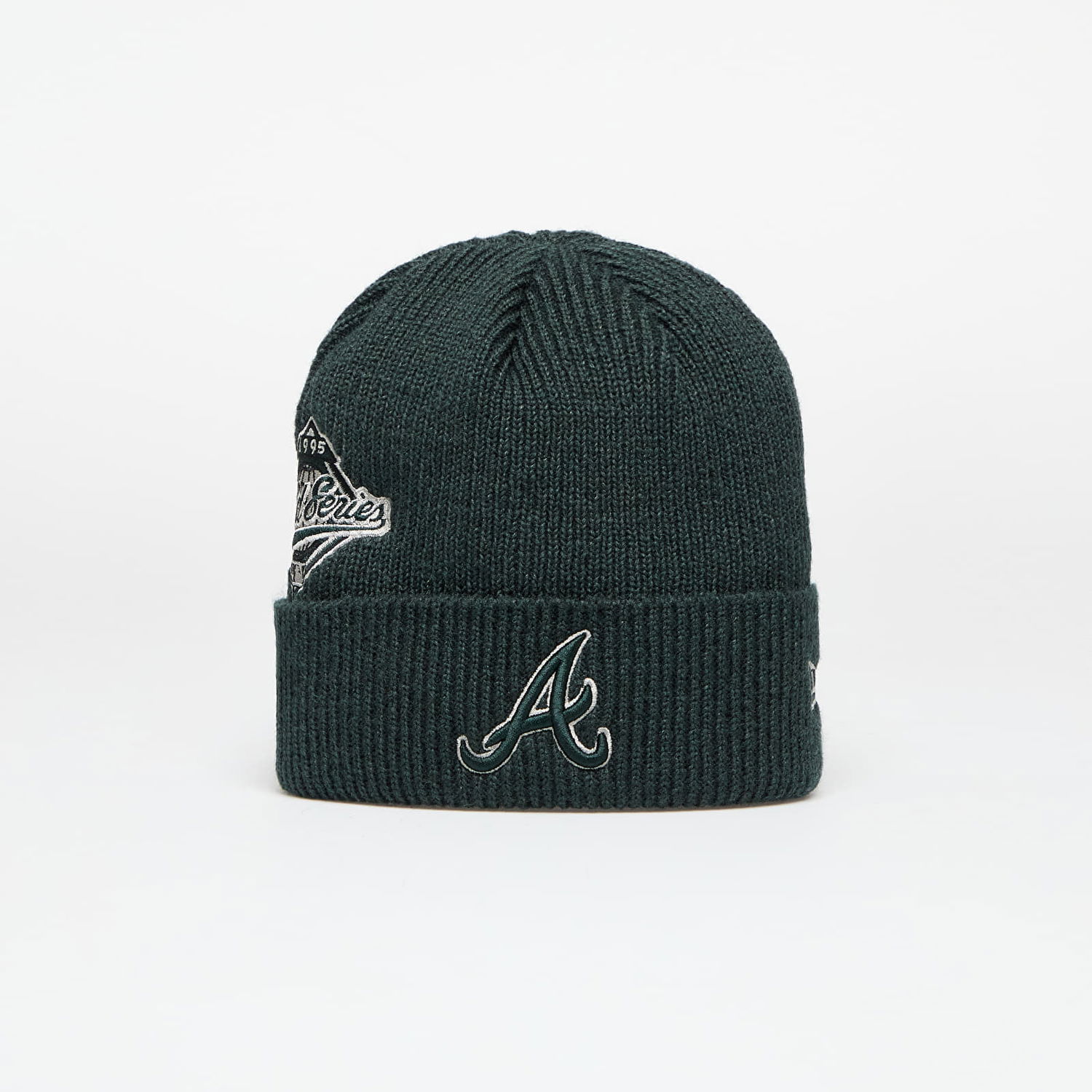 Шапка New Era Atlanta Braves Knit Beanie Green Зелено | 60580730, 0
