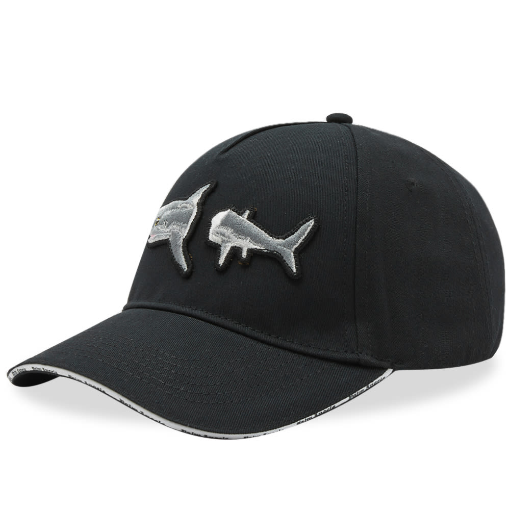 Шапка с козирка Palm Angels Broken Shark Cap Черно | PMLB054S23FAB0031009, 0