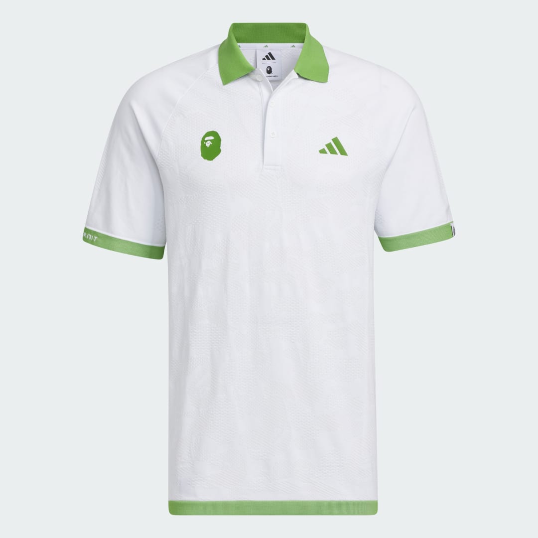 Поло тениска adidas Performance BAPE x adidas Short Sleeve Golf Бяло | IQ3680, 1