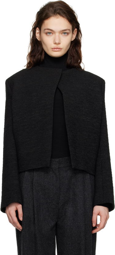 Жилетка TOTEME TOTEME Cropped Bouclé Jacket Черно | 251-WRO4309-FB0271, 0
