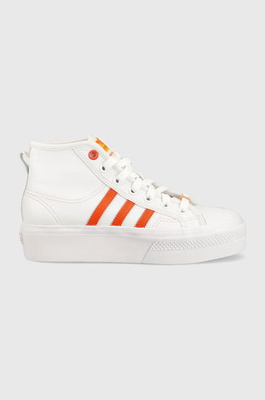 Кецове и обувки adidas Originals Nizza Platform Mid Vegan Бяло | GY1897, 0