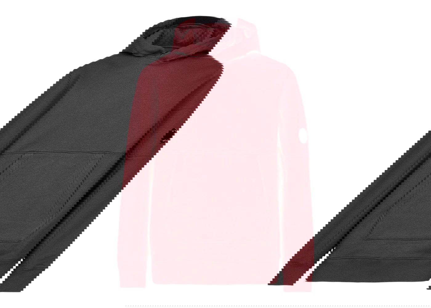 Суитчър C.P. Company Diagnol Raised Fleece Hoodie Бургунди | 13CMSS023A005086W589, 0