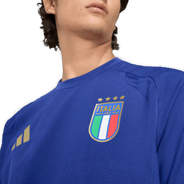 Тениска adidas Originals Italy Tiro Travel T-Shirt Синьо | jy7056, 4