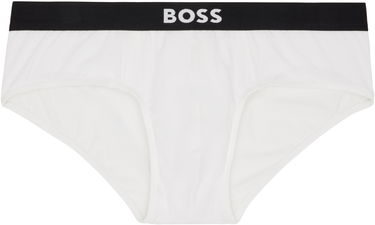 Бельо и чорапи BOSS Three-pack stretch-cotton briefs with logo waistbands Черно | 50546561, 4