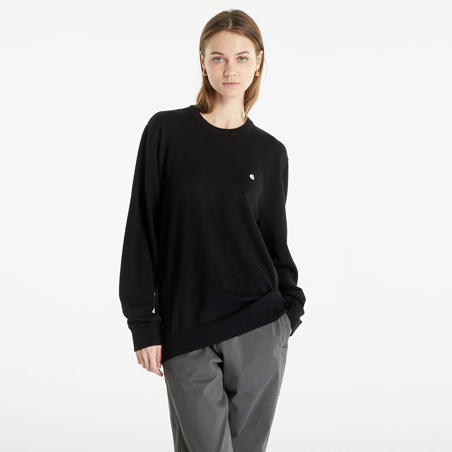 Суитчър Carhartt WIP Casey Sweatshirt Black Черно | I030033.0D2XX, 1