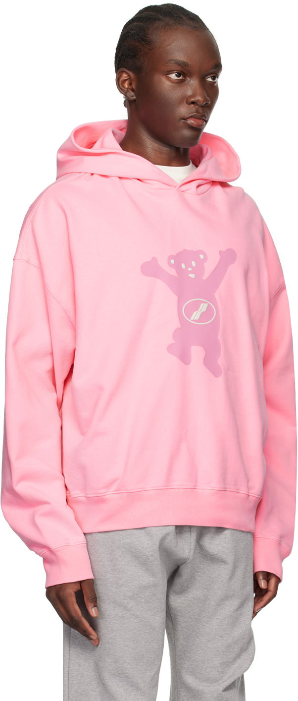 Суитчър We11done Teddy Graphic Print Hoodie Розово | WD-TH3-22-727-U-PK, 1