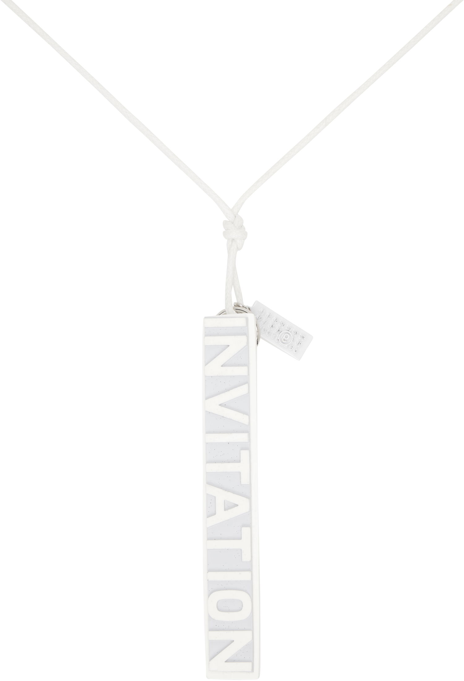 Колие Maison Margiela MM6 Maison Margiela 'Invitation' Pendant Necklace Бяло | SM7UU0074 P7352, 1