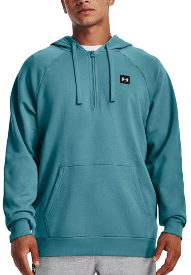 Суитчър Under Armour Rival Fleece 1/2 Zip Hoodie Тюркоазено | 1373371-433, 0