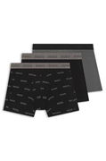 Three-pack of stretch cotton boxer briefs with all-over print