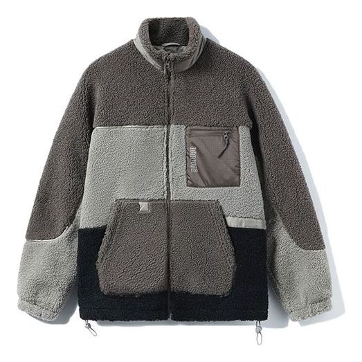 Яке Li-Ning BadFive Logo Color Block Polar Fleece Jacket Сиво | AFDR703-5