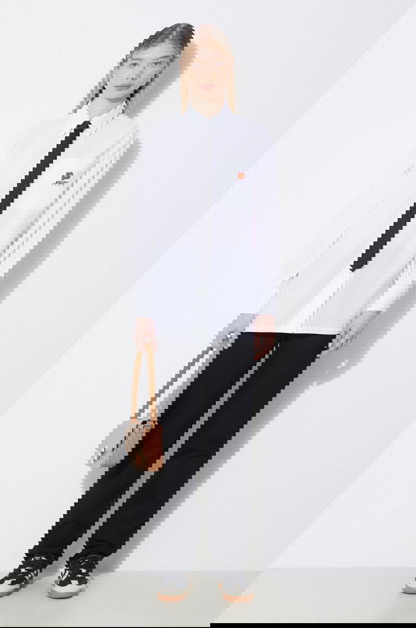 Риза KENZO Boke Flower Oversize Relaxed Shirt with Classic Collar Бяло | FD52CH0919LH.01, 1