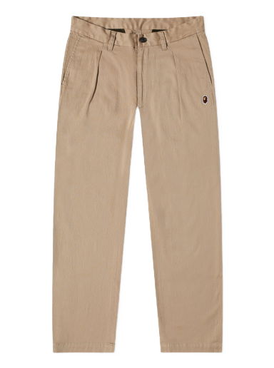 Панталони BAPE One Point Loose Fit Chino Beige Бежово | 001PTJ301002M-BGE