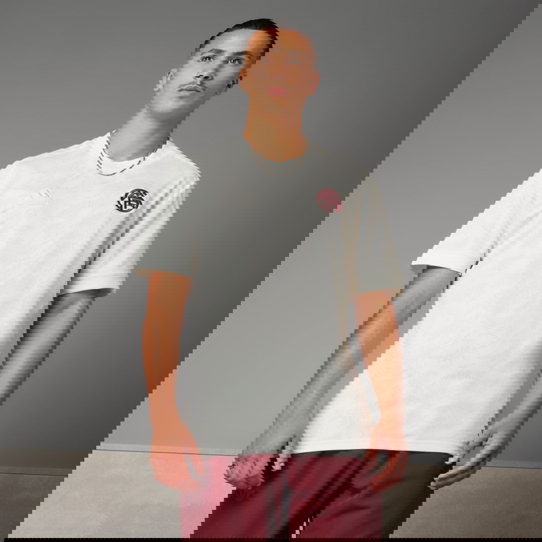 Фланелка adidas Originals FC Bayern Lifestyler Бяло | HR3726, 1