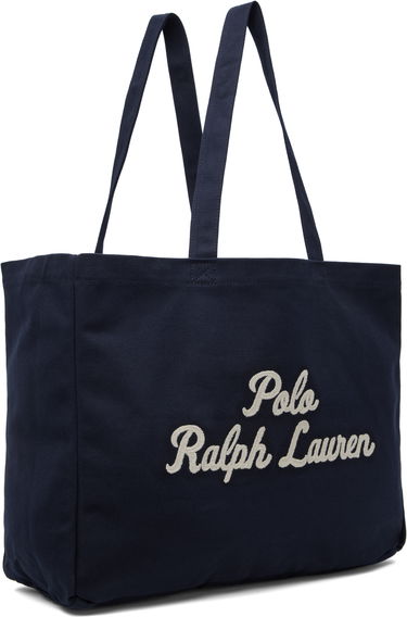 Голяма пазарска чанта Polo by Ralph Lauren Ralph Lauren Embroidered Canvas Tote Bag Тъмно синьо | 405945884001, 1