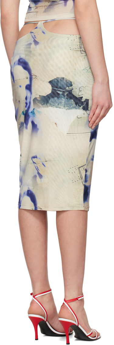 Пола Miaou Miaou Verona Printed Midi Skirt Бежово | 4027PM2COR, 2