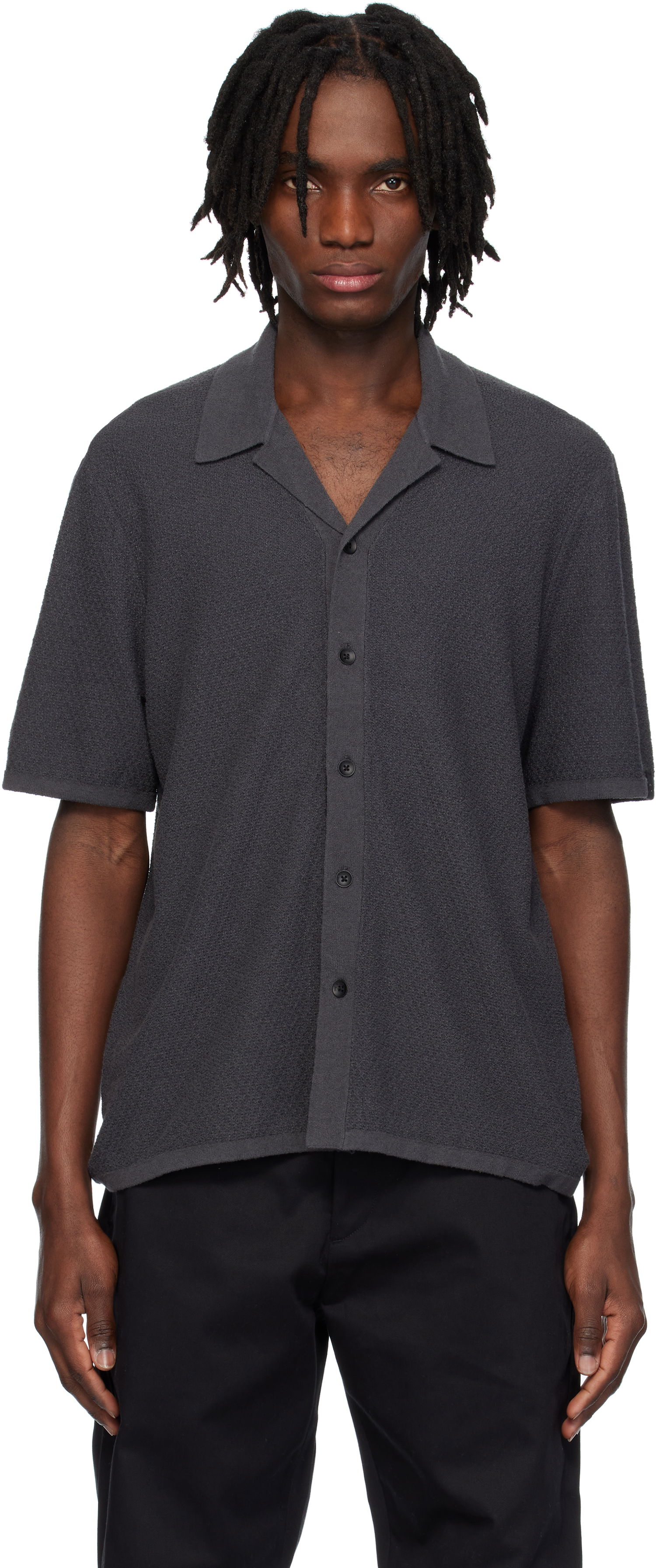 Риза rag & bone Rag & Bone Avery Zig-Zag Polo Сиво | MBS25S036YF36, 0