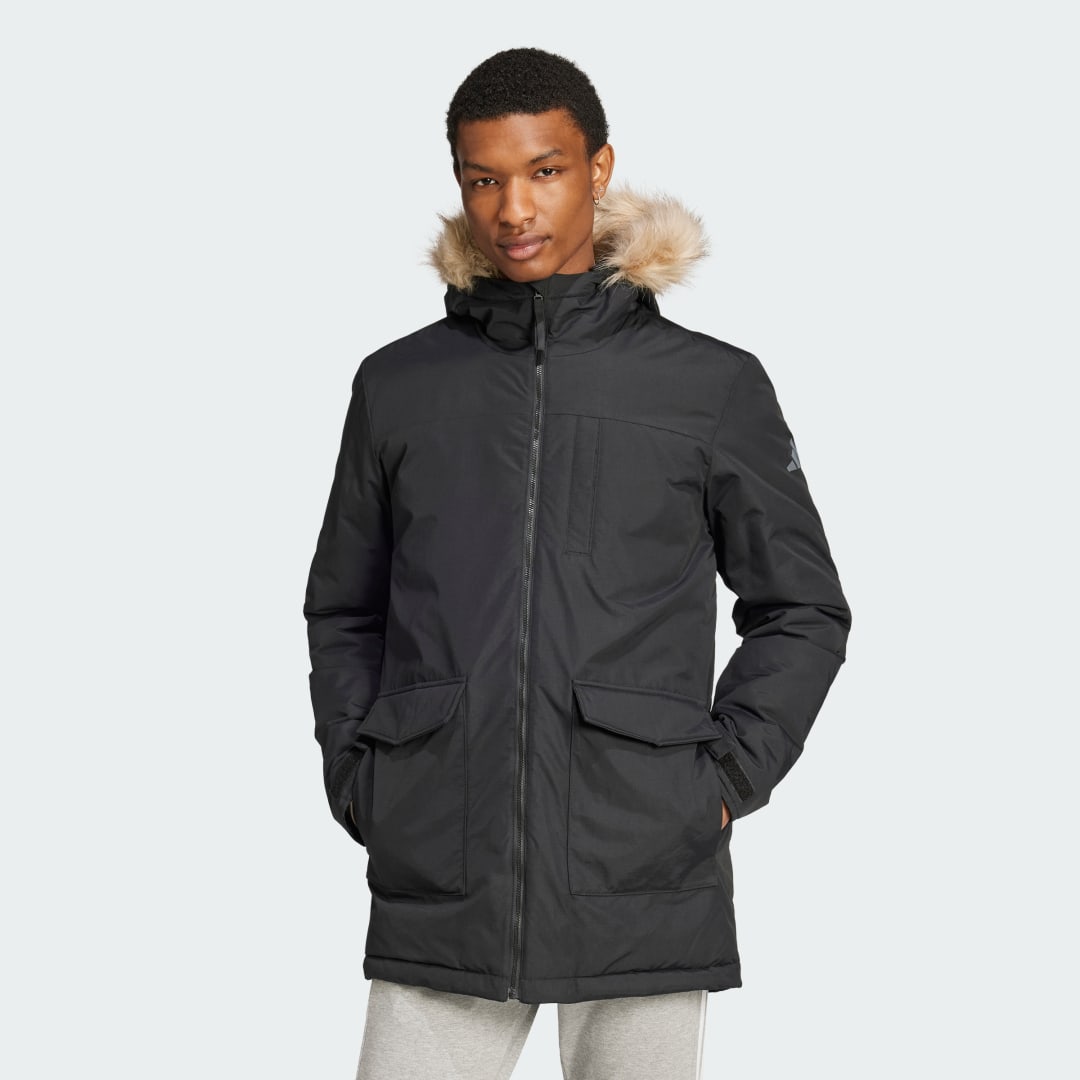 Парка adidas Performance Parka With Faux Fur Черно | IX8888, 1
