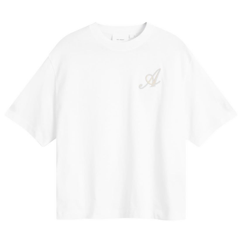 Тениска AXEL ARIGATO Grail Embroidered T-Shirt Бяло | A2843001-WHT