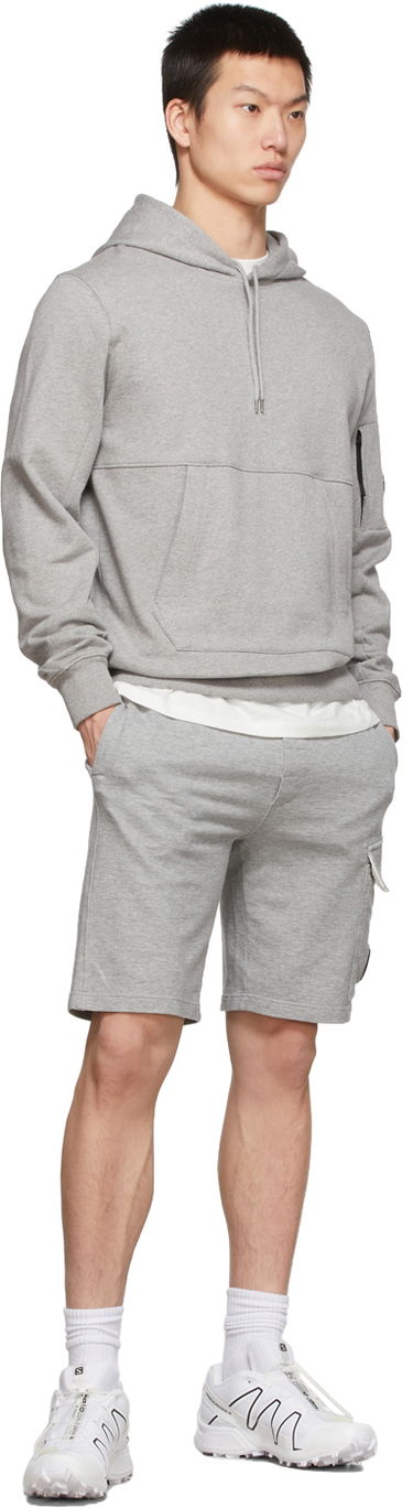 Суитчър C.P. Company Diagonal Raised Fleece Pullover Hoodie Черно | 12CMSS023A005086W, 3