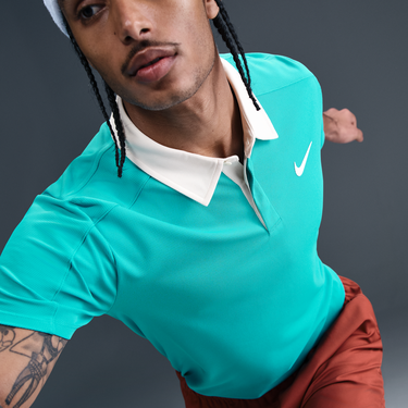 Поло тениска Nike NikeCourt Dri-FIT ADV Slam Tennis Polo Тюркоазено | FZ6931-345, 2