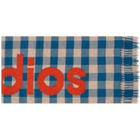 Шал Acne Studios Veda Logo Check Scarf Синьо | CA0262-CUP, 1