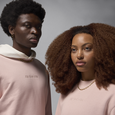 Суитчър Jordan Fleece Wordmark Crewneck Sweatshirt Розово | FZ3950-601, 4