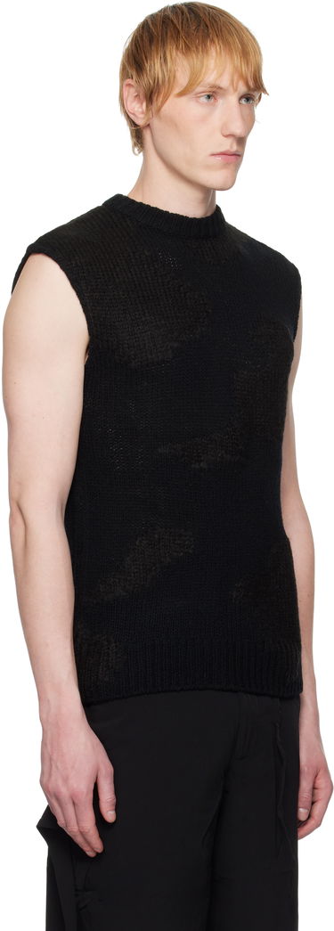 Пуловер HELIOT EMIL HELIOT EMIL Ophiolite Knit Vest Черно | SS25_M_07_074_BLK01, 1