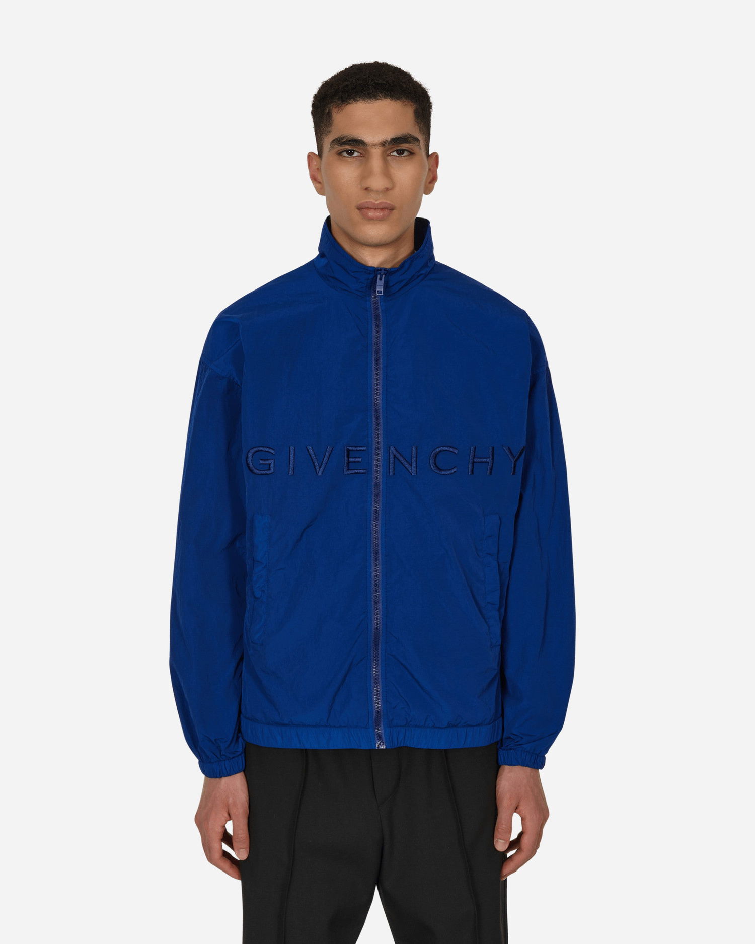 Ветровка Givenchy Garment Dyed Logo Track Jacket Тъмно синьо | BM00RN140N 426, 0