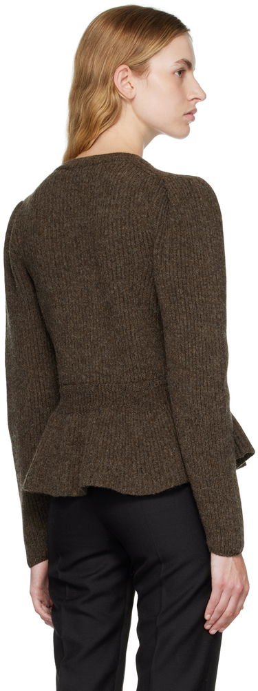 Пуловер LEMAIRE Lemaire Peplum Knit Sweater Кафяво | KN684 LK107, 2