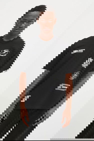 Тениска AAPE by A Bathing Ape Fancy Main Multi-Patch Graphic Short-Sleeve T-Shirt Черно | AAPTEM1566XXN, 0