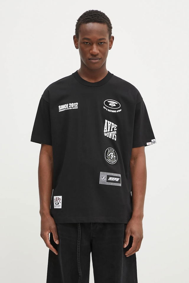 Fancy Main Multi-Patch Graphic Short-Sleeve T-Shirt