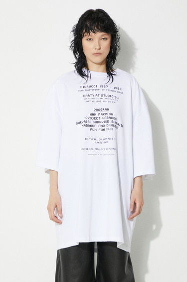 Тениска Fiorucci Fiorucci Invitation Print T-Shirt Бяло | U01FPTSH107CJ01WH01, 2