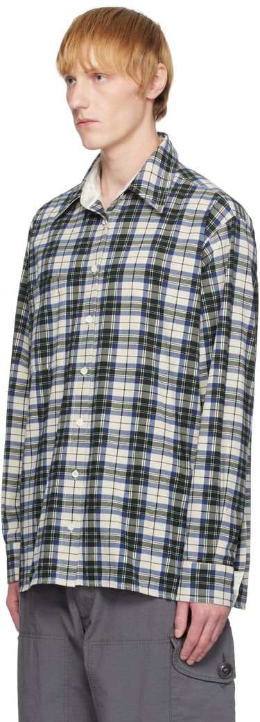 Риза Maison Margiela MM6 Maison Margiela Checkered Placket Shirt Бяло | SH2DT0016 M35444, 3