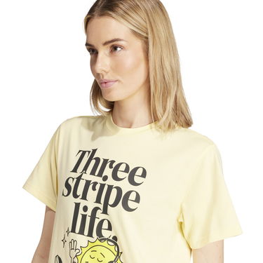 Тениска adidas Performance Positive Graphic T-Shirt Жълто | IX6454, 4