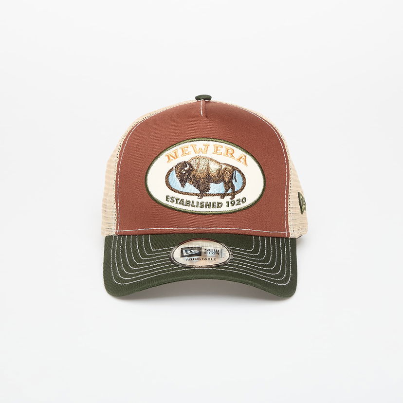 Шапка с козирка New Era New Era 9FORTY A-Frame Trucker Animal Patch Cap Кафяво | 60691203