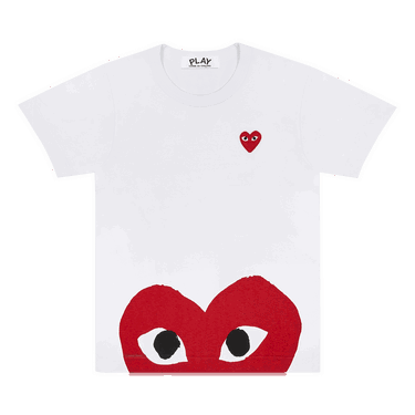 Тениска Comme des Garçons PLAY T-Shirt Big Half Heart Бяло | az t033 051 1, 0