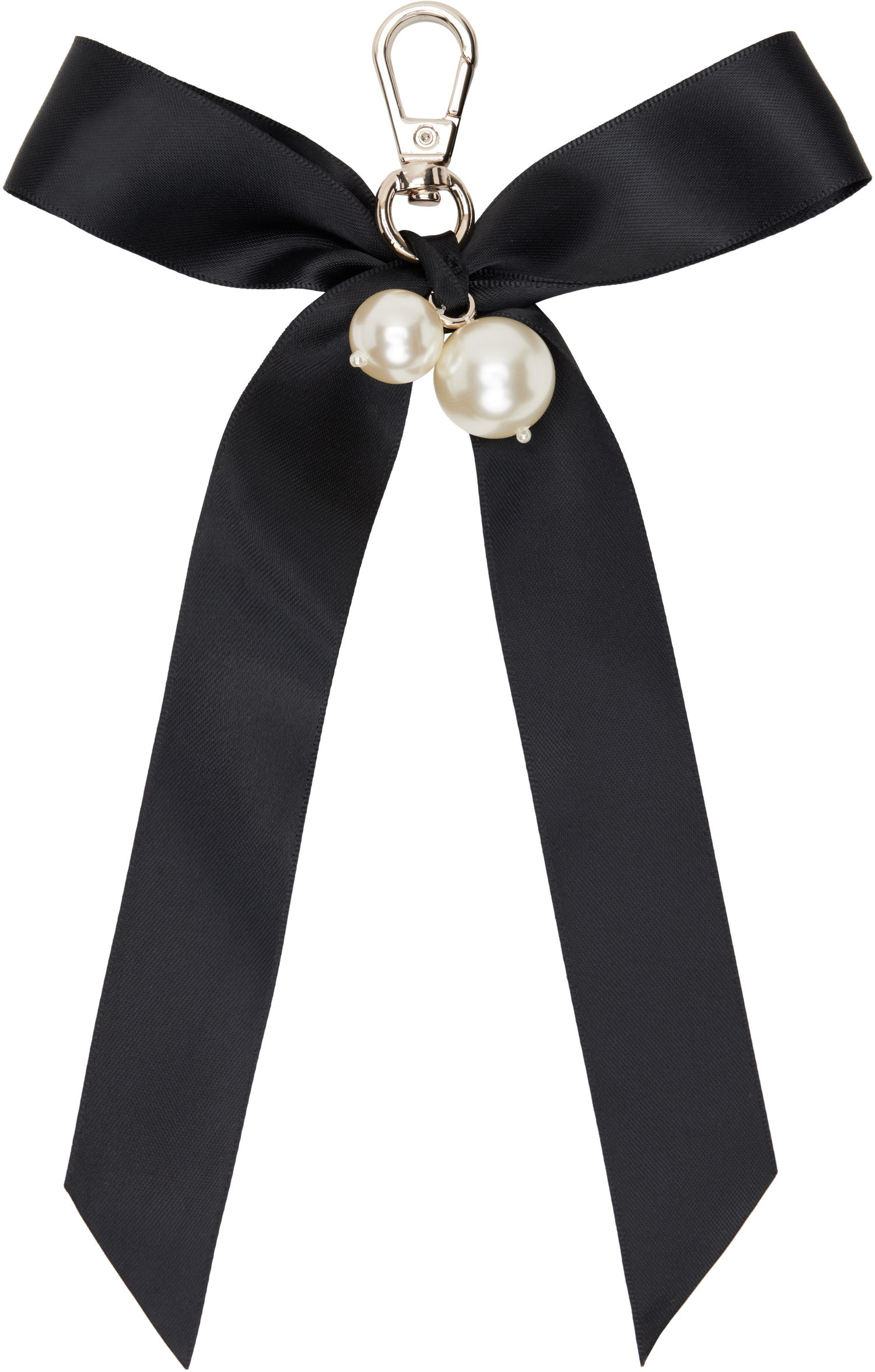 Ключодържатели Simone Rocha Simone Rocha Bow & Pearl Bag Charm Keychain Черно | KEYCHAIN3 0904, 1