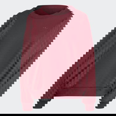 Пуловер adidas Originals Premium Essentials Nylon Hybrid Sweater Бургунди | IC5306, 4