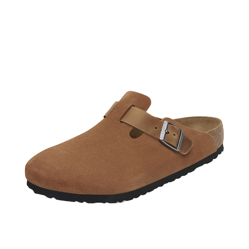 Кецове и обувки Birkenstock Boston BS Mixed Leather Narrow Fit Clog Кафяво | 1029220