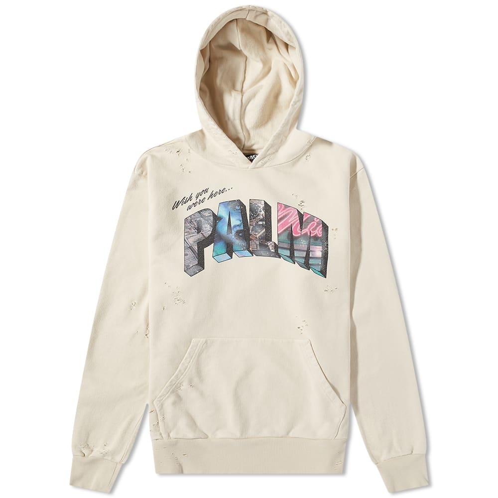 Суитчър Palm Angels Sign Popover Hoody Бежово | PMBB117S23FLE0100184, 0
