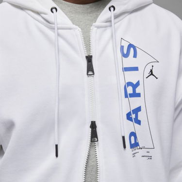 Суитчър Jordan Paris Saint-Germain Full-Zip Hoodie Бяло | DN6150-100, 2