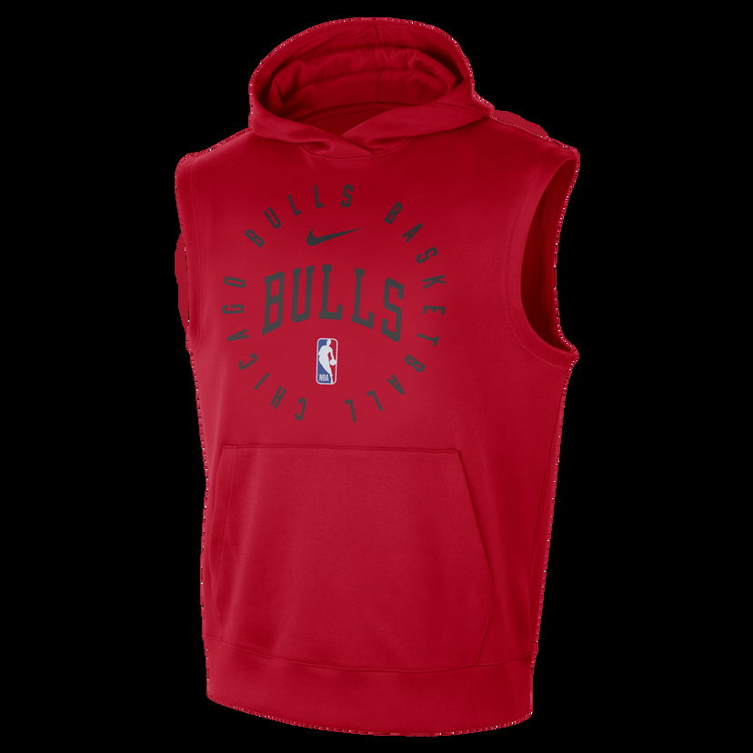 Суитчър Nike NBA Chicago Bulls Spotlight Hoodie Without Sleeves Червено | HJ9161-657