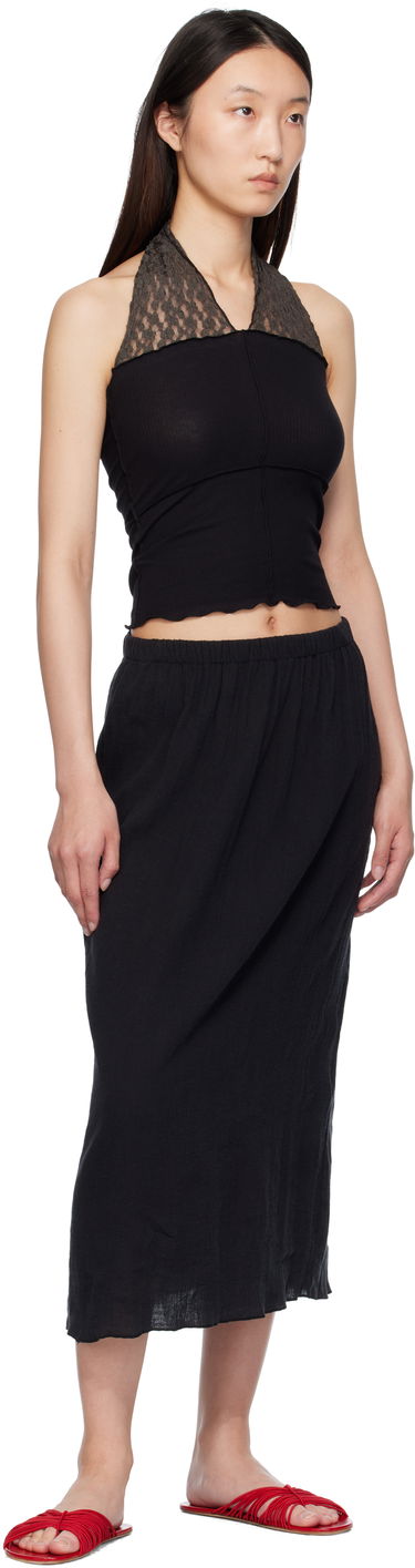 Пола Baserange Baserange Folio Midi Skirt Черно | SKFO-LC-SU25, 3