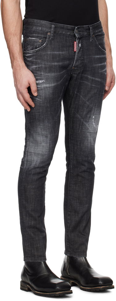 Дънки DSQUARED2 Dsquared2 Easy Wash Skater Jeans Черно | S74LB1617_S30357, 1