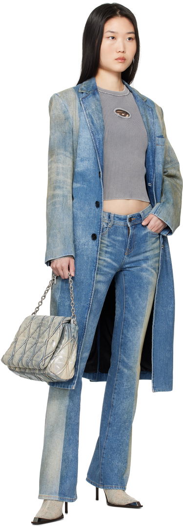 Тренчкот Diesel Denim Blazer Coat Синьо | A16830 09L04, 3
